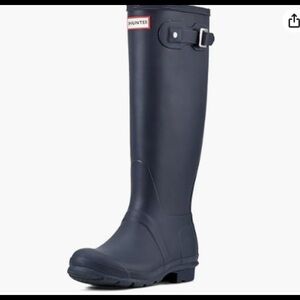 Hunter Original Dark Blue Knee-High Rain Boots - New with box